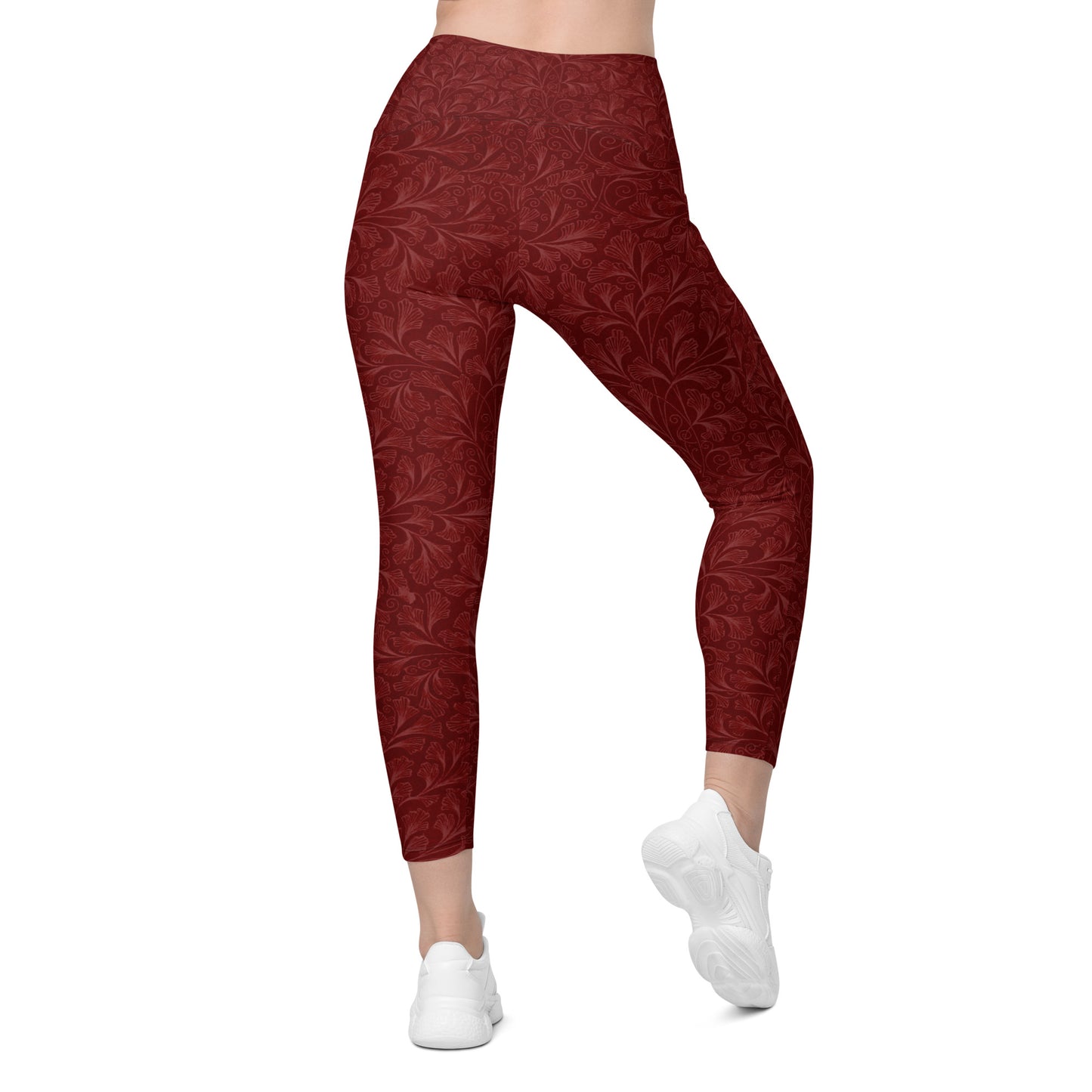 Leggings Floaral Bordeaux