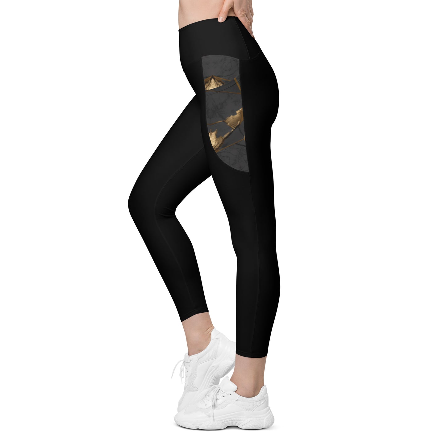 Leggings Black%Gold