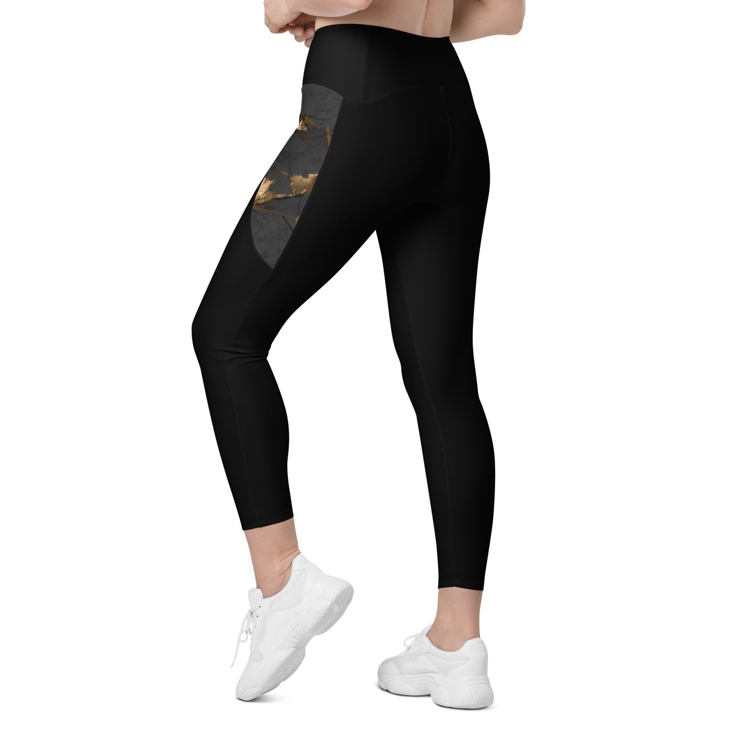 Leggings Black%Gold