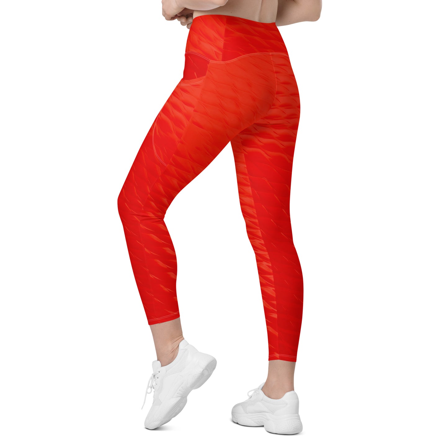Leggings Orange Honeycomb