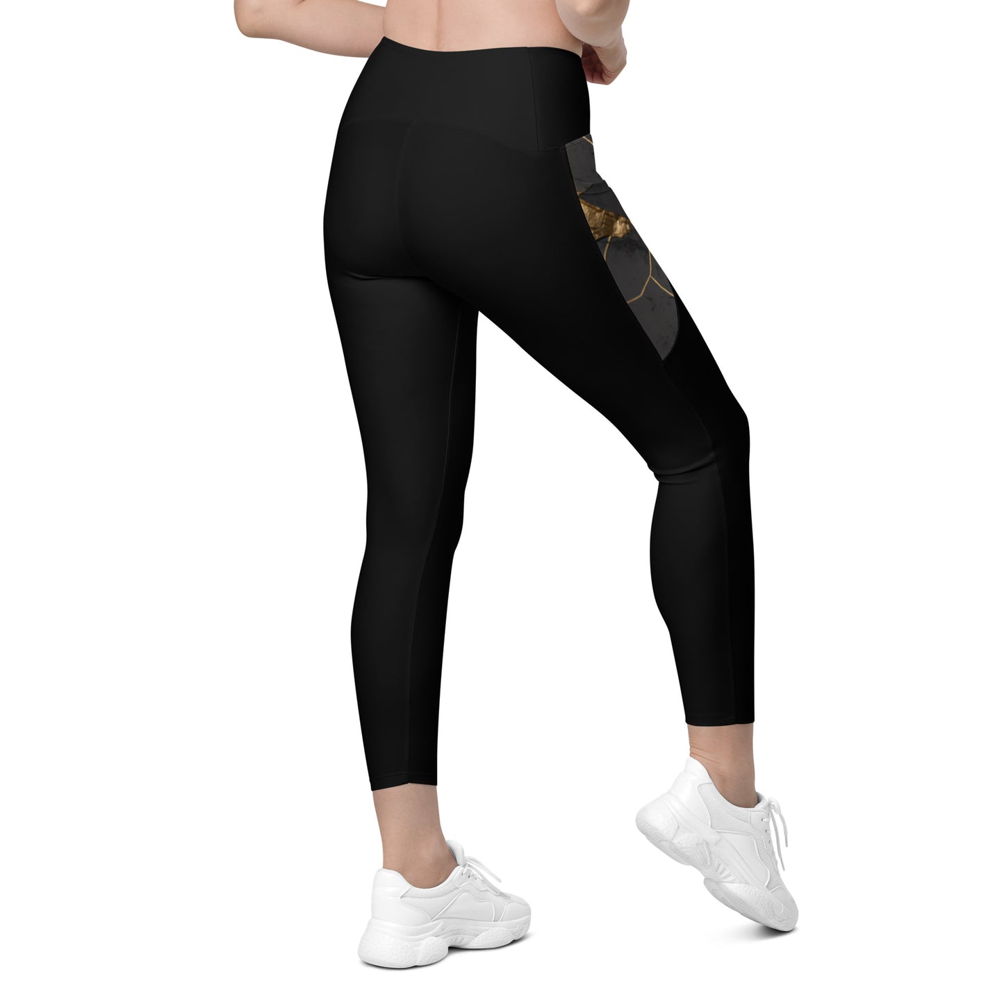 Leggings Black%Gold