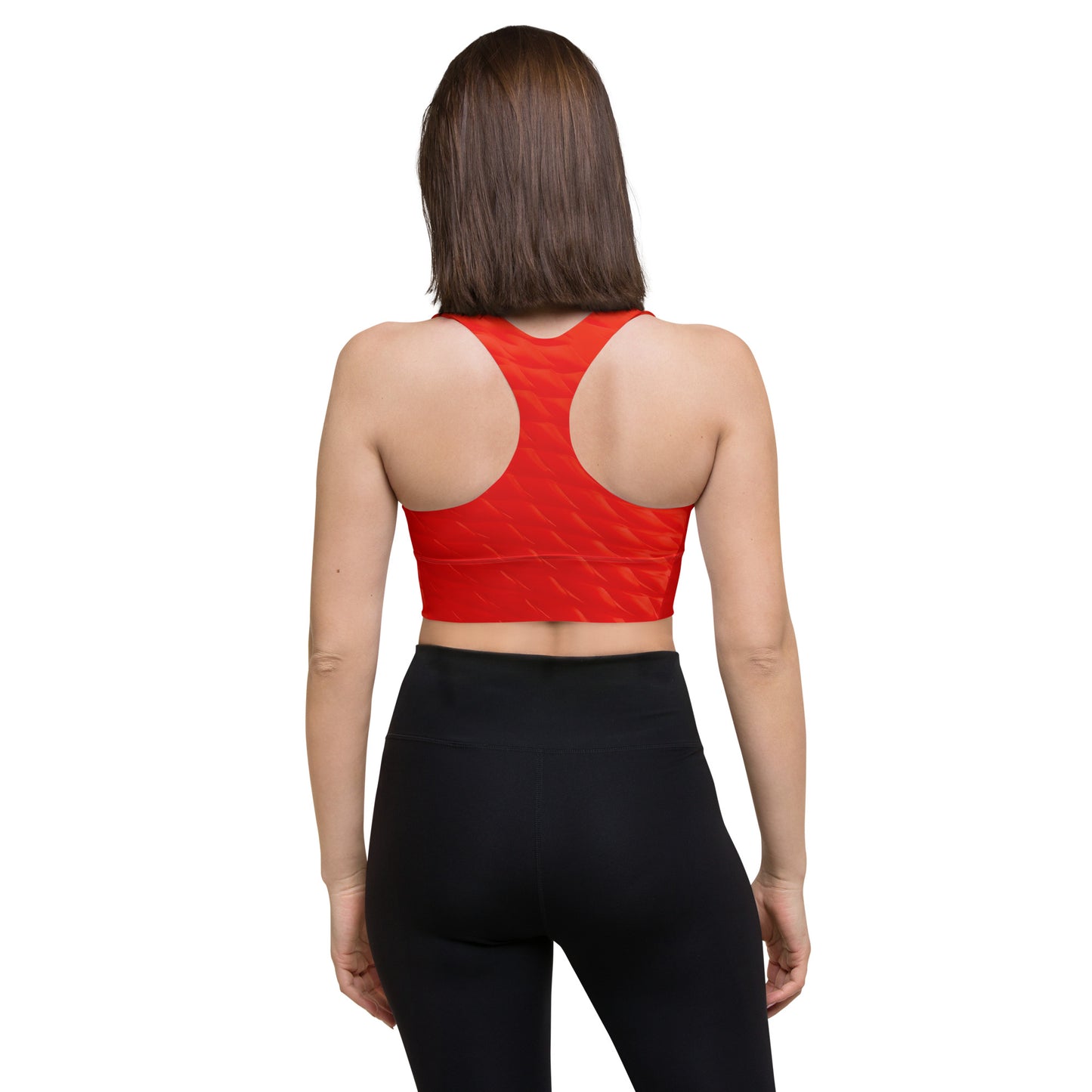 Sport Bra Orange Honeycomb