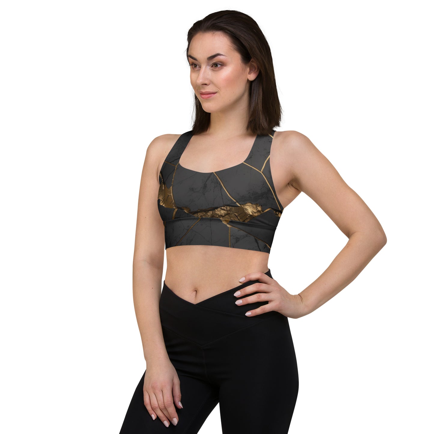 Sport Bra Black&Gold