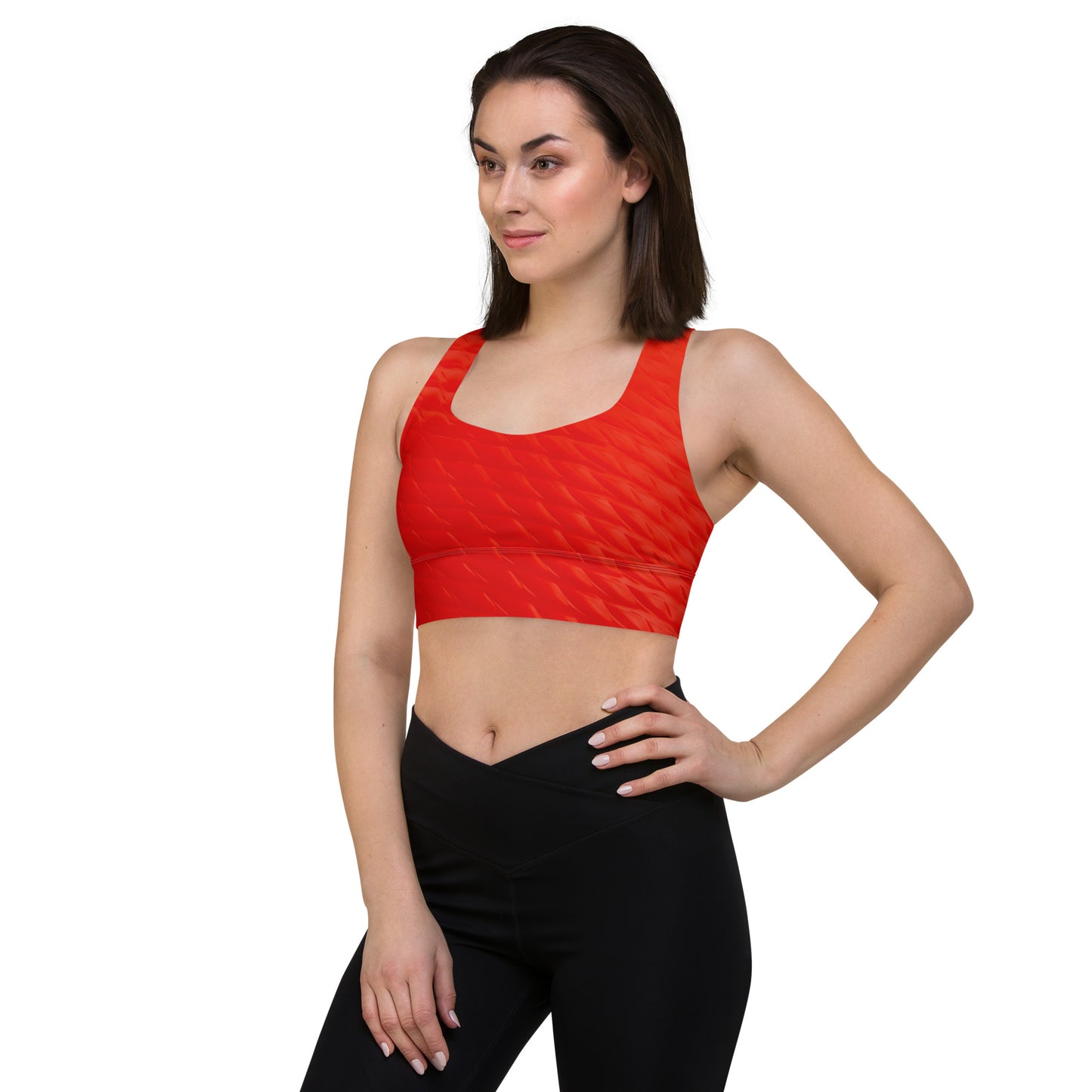 Sport Bra Orange Honeycomb
