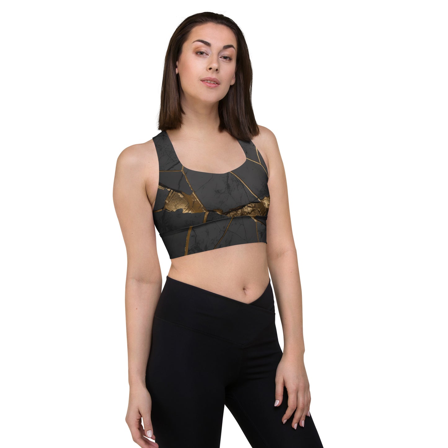 Sport Bra Black&Gold