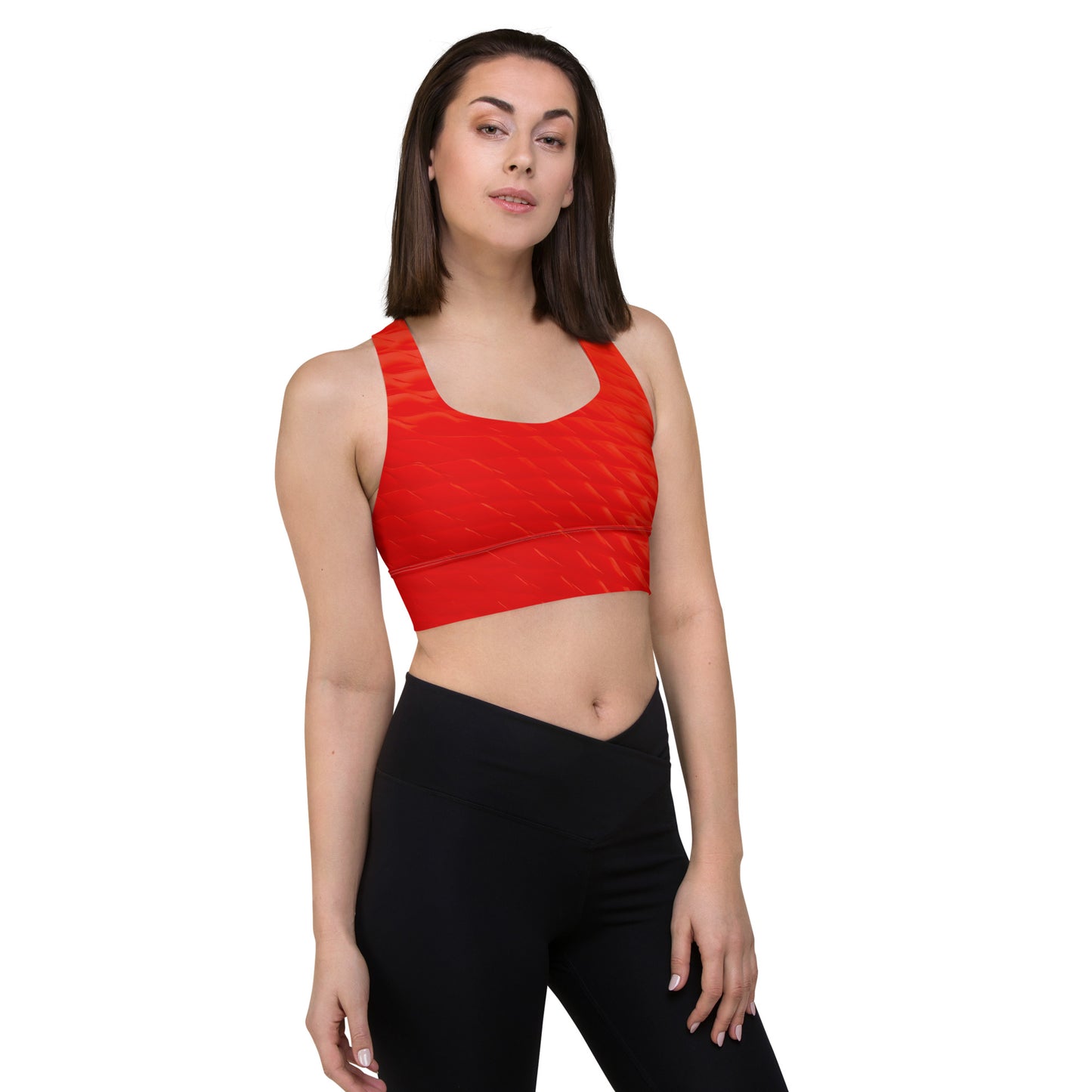 Sport Bra Orange Honeycomb