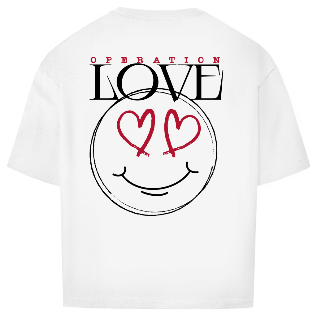 Oversize Shirt Operation Love White