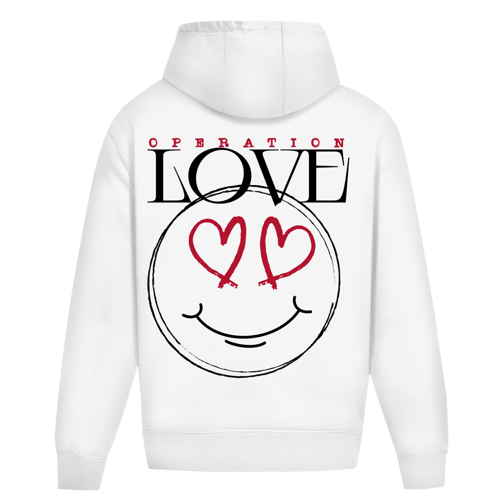 Oversize Hoodie Operation Love White