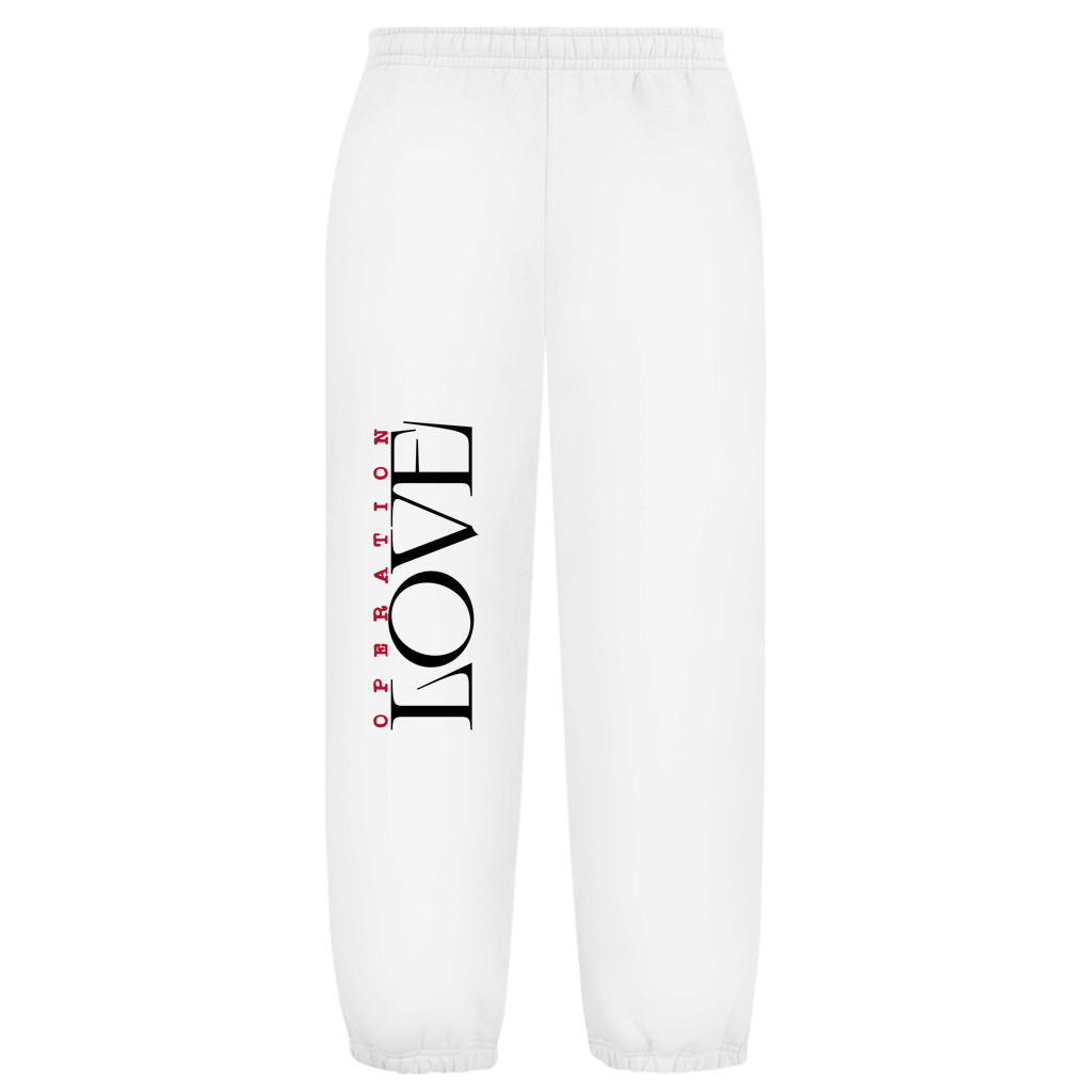 Oversize Sweatpants Operation Love White