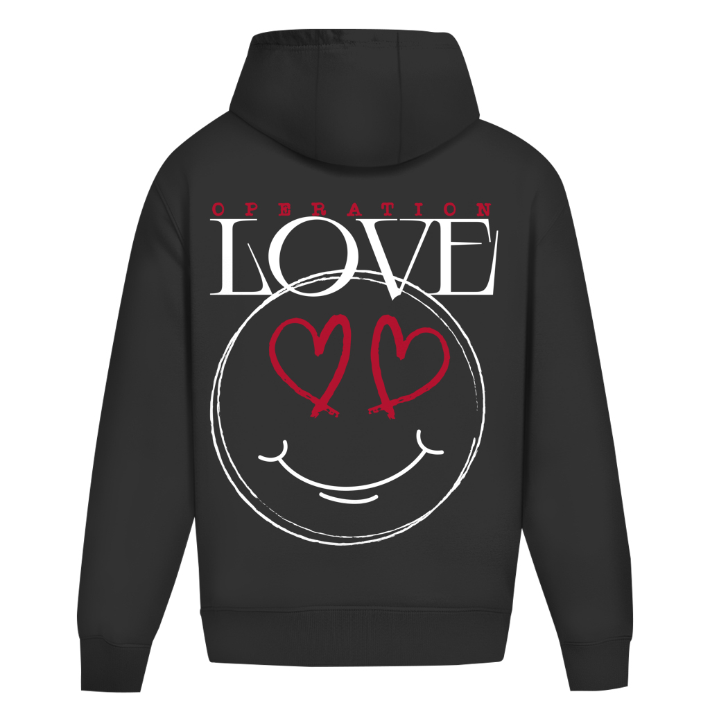 Oversize Hoodie Operation Love Black