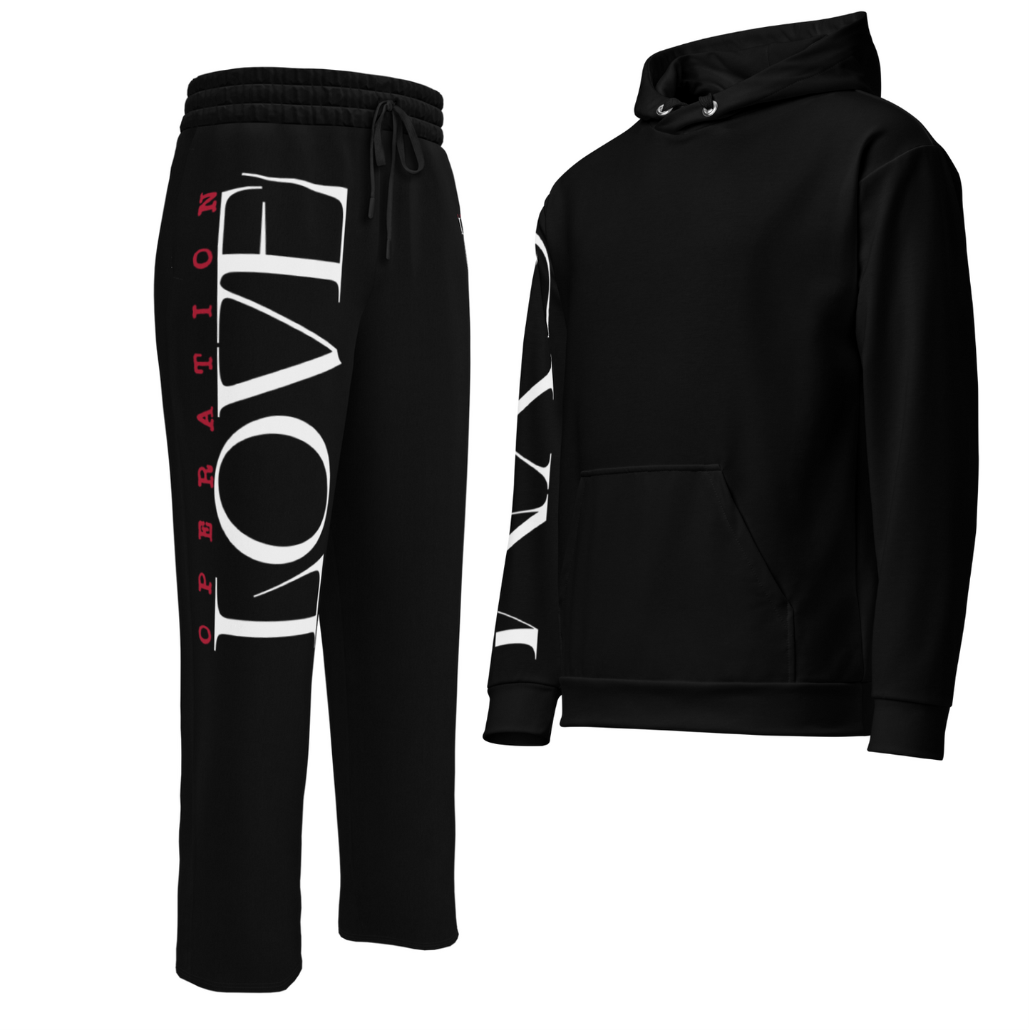 Operation Love Black Street Jogger Set