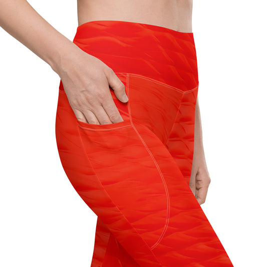 Leggings Orange Honeycomb