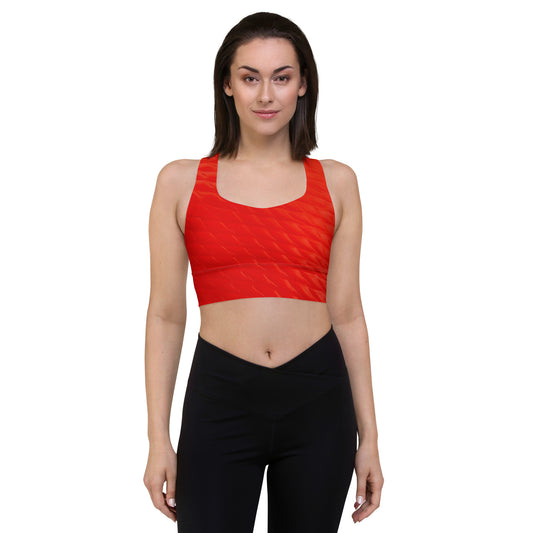 Sport Bra Orange Honeycomb