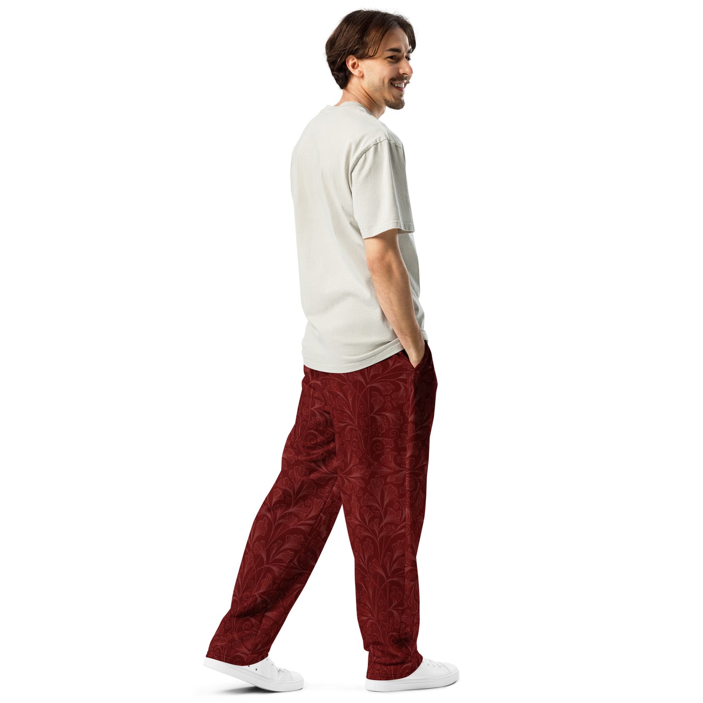 Jogger Floral Bordeaux straight