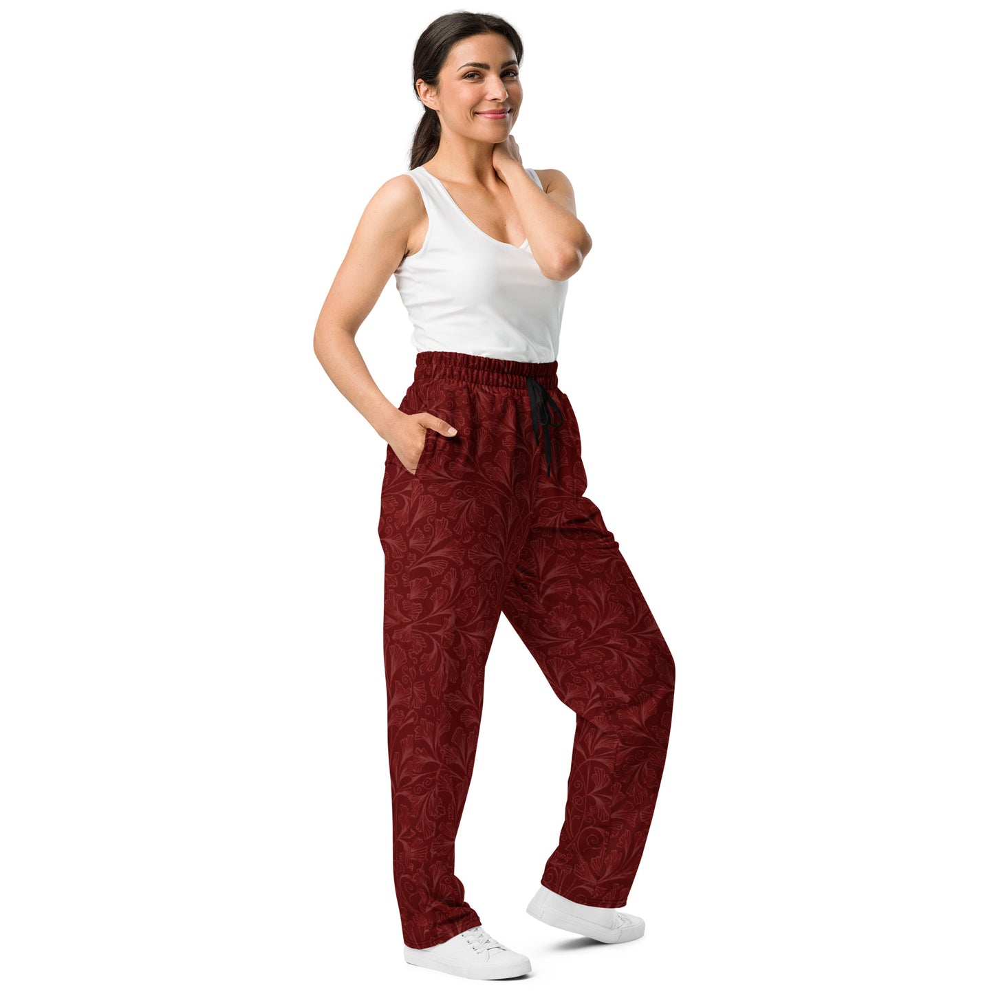Jogger Floral Bordeaux straight