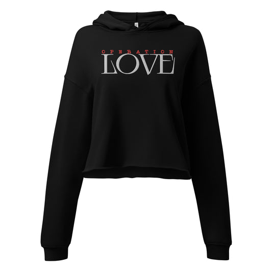 Sudadera con capucha Operation Love recortada
